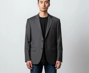 Mens  Affinity Apparel Slate Gray Blazer sz 48R New with tag